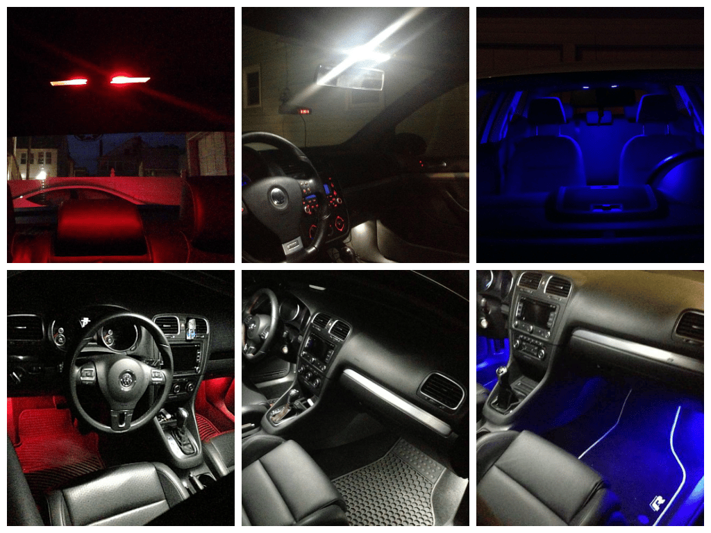 Image of 13pc Complete Interior / License Plate LED Kit ERROR FREE Fits: Volkswagen MK5 Jetta all models