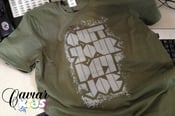 Image of Quit Your Day Job military green/grey 