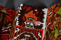 Image 4 of "PARANOIA BABYLONE" by Math FREAK CITY (2013) Screenprinted Book