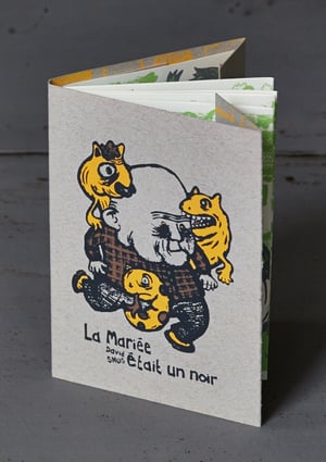 "LA MARIÉE ÉTAIT UN NOIR" by DAVID SNUG (2013) Screenprinted Book