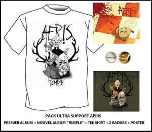 Image of Album "Temple" + Tee shirt + Premier album + Badges + Poster// Ultra Bundle