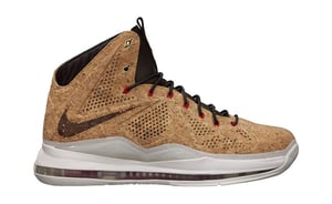 Image of NIKE LEBRON X EXT CORK QS CLASSIC BROWN
