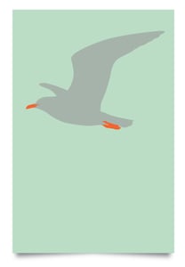 Image of Herring gull print (large)