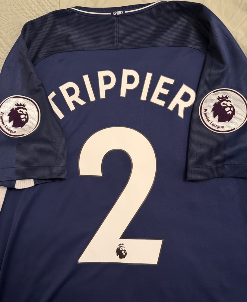 Image of PRE ORDER: Tottenham Hotspur “TRIPPIER 2” 2017/18 Away Shirt + PL patches (L)
