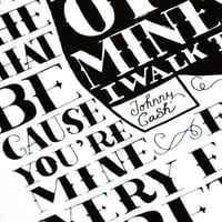 Image 1 of I Walk the Line | Black and red