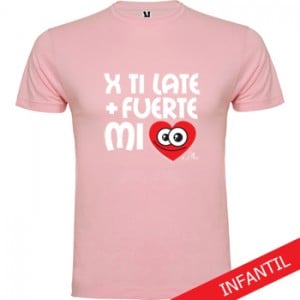 camiseta rosa niño