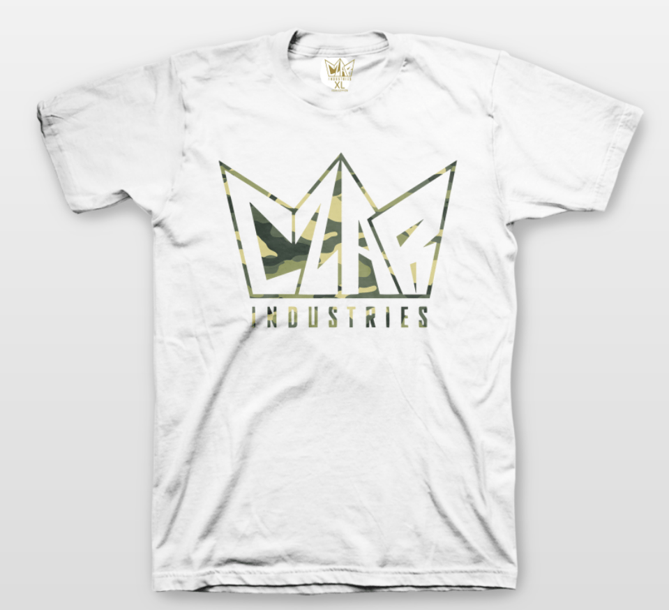 Image of Camo Logo Tee - White