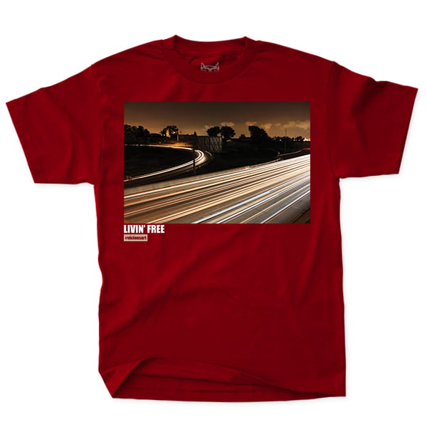 Livin' Free - Red Tee