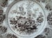 Image of Exquisite "Tuscan Rose" Brown Transfer Plate 