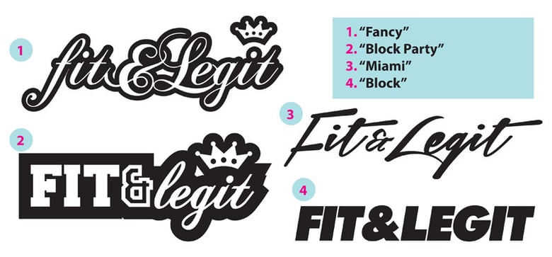 Image of Fit&Legit Large Size Stickers