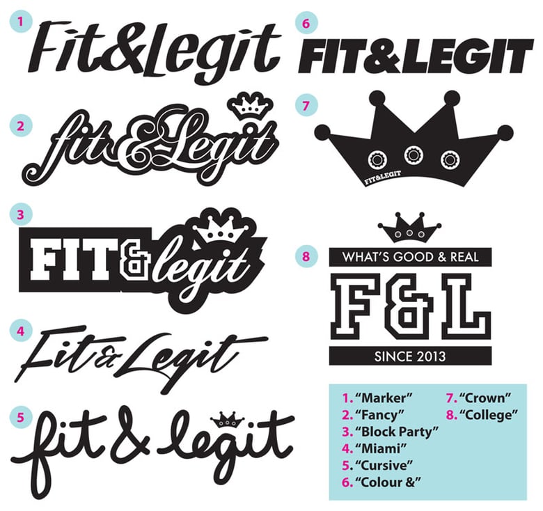 Image of Fit&Legit Medium Size Stickers