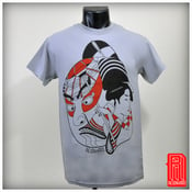 Image of - Samurai Geisha Design on a Premium Unisex Crew Neck Tshirt