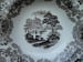 Image of A Superb 19th Century Brown and White "British Rivers"  Transferware Soup Bowl.