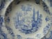 Image of A Striking "Antiquarian" Blue and White Transferware Soup Plate.