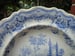 Image of A Striking "Antiquarian" Blue and White Transferware Soup Plate.