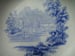 Image of An Unusual mid-19th century Blue Bordered Blue Transfer Soup Plate 