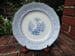 Image of A Wonderful Gothic Shaped Adams Blue Transferware Plate