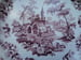 Image of "Antiquarian" Purple Transferware Plate