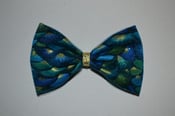 Image of Blue Glitter Mermaid/ Scale Hair Bow