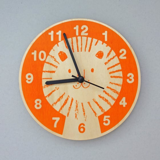 Image of Silent Wall Clock | Lion