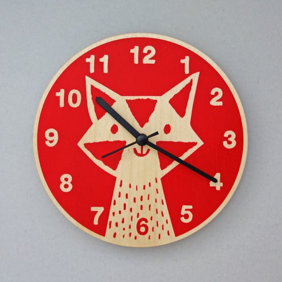 Image of Silent Wall Clock | Fox