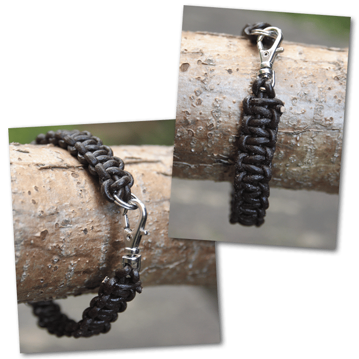 Image of Leather Cobrabracelet