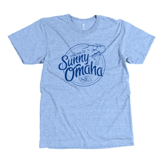 Image of Welcome to Sunny Omaha - Athletic Blue