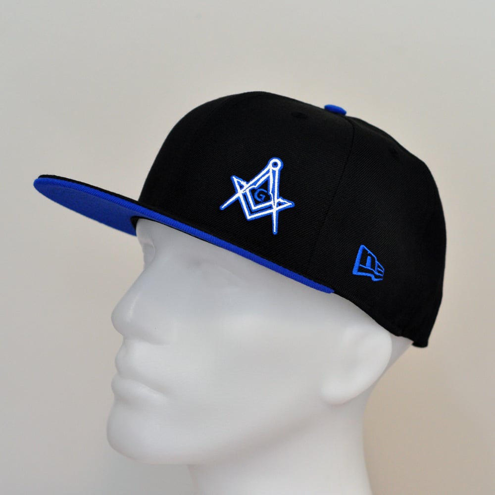 Image of Special Edition Black/Azure wool fitted flawless *SALE*