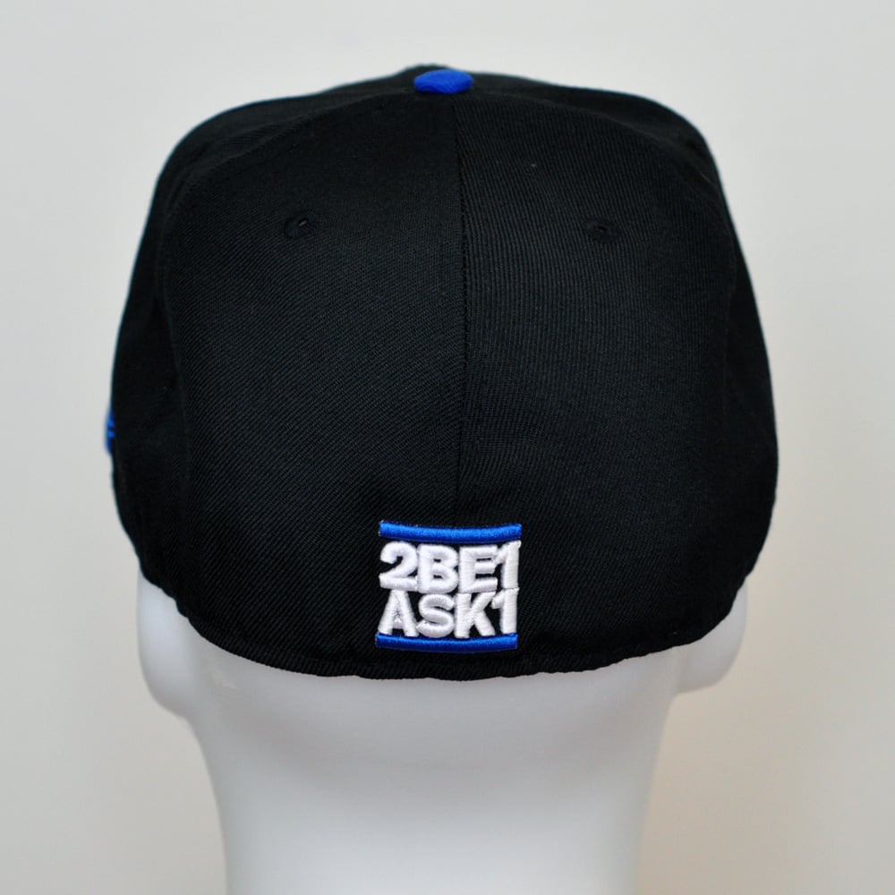 Image of Special Edition Black/Azure wool fitted flawless *SALE*