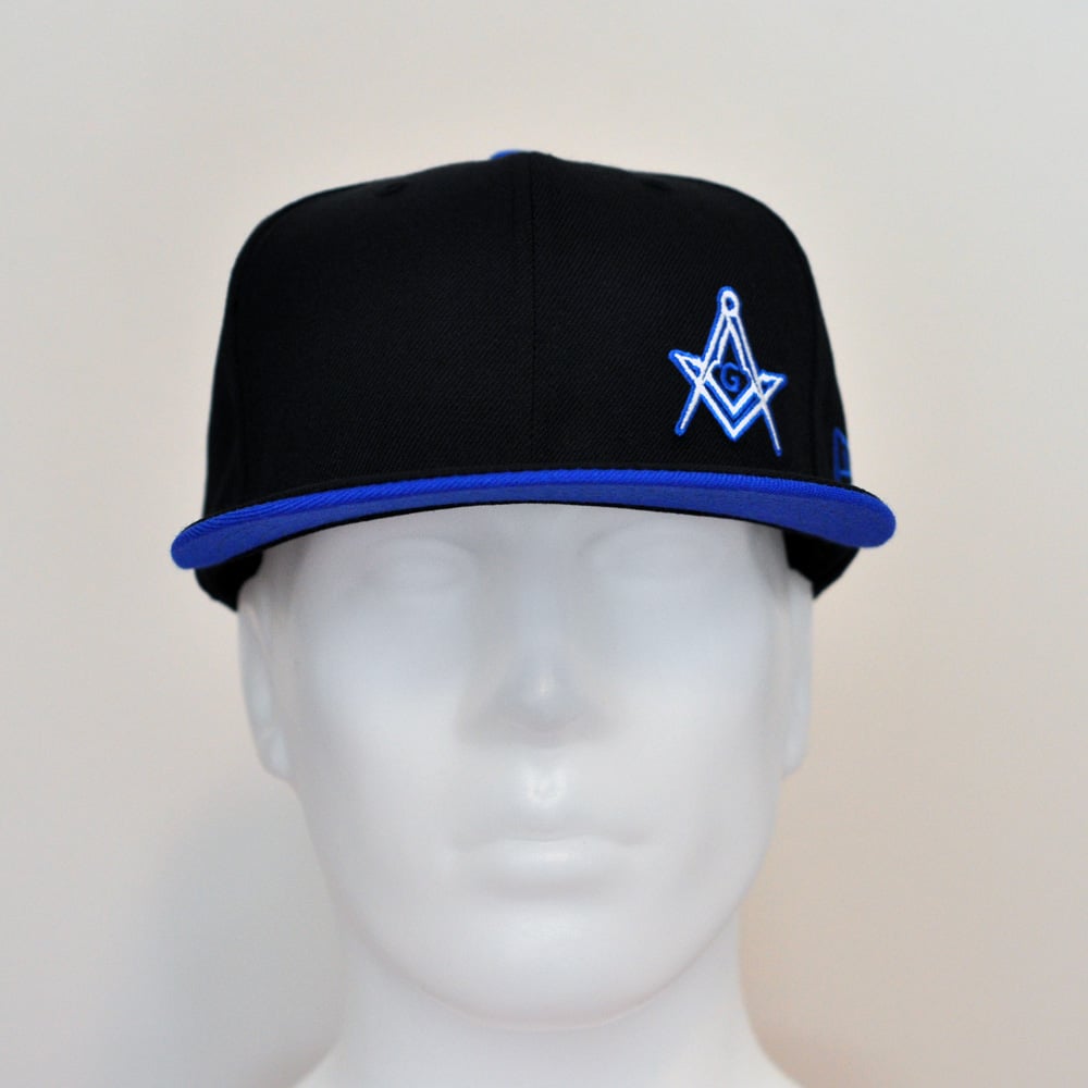 Image of Special Edition Black/Azure wool fitted flawless *SALE*