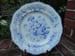 Image of Fanciful "French Groups" Blue and White Transferware Plate.