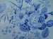 Image of Fanciful "French Groups" Blue and White Transferware Plate.