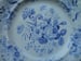 Image of Fanciful "French Groups" Blue and White Transferware Plate.