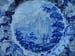 Image of A Simply Superb circa 1830 Pastoral Blue and White Transferware Plate