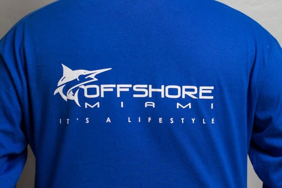 Image of Blue Offshore Miami Long Sleeve T Shirt