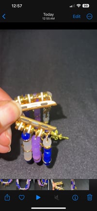 Image 3 of 3 Strand Beaded Apple Watch Band