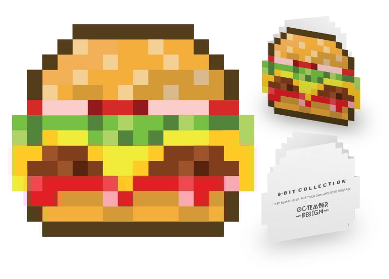 8 Bit Pixel Burger Card Octember 8-bit-pixel-burger-card-octember