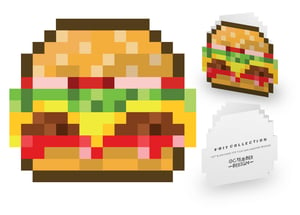 Image of 8-Bit Pixel Burger Card