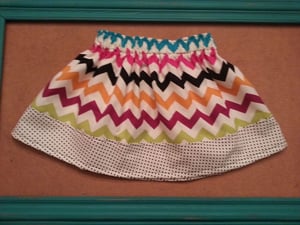 Image of Paige Marie Chevron Skirt