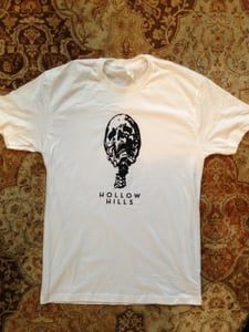 Image of HOLLOW HILLS - Shirt: Skull on white