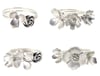 Set of 3 Wilflower rings