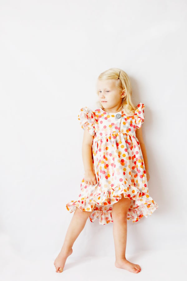 Image of the DAYDREAM ruffle dress PDF sewing pattern