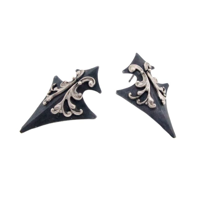 Tristan's shield earrings