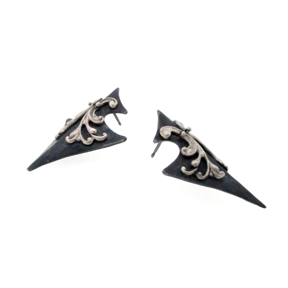 Image of Tristan's shield earrings