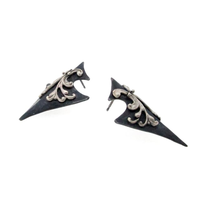 Tristan's shield earrings