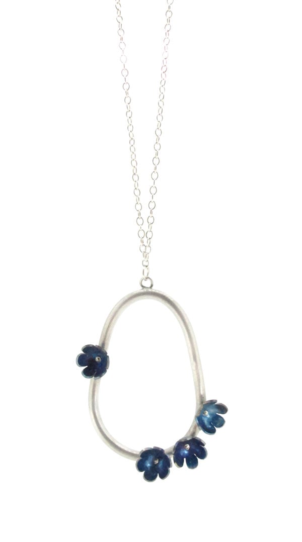 Springtime Forget-me-not pendant