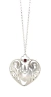 Wonderland royal crest heart necklace