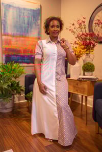 Image 5 of Button Down Contrast Dress