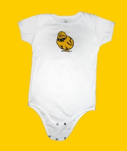 Image of Tough Chick Infant Onesie White