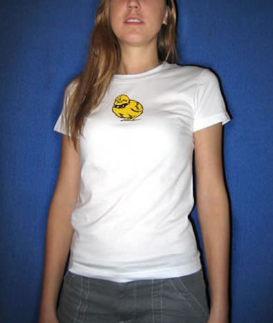 Image of Tough Chick Fine Jersey Shirt White